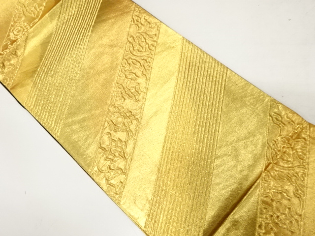 JAPANESE KIMONO / VINTAGE FUKURO OBI / SILK / WOVEN ABSTRACT